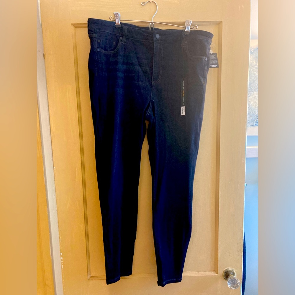 Liverpool Los Angles, Skinny Jeans, Blue, Size 16, 33 inseam